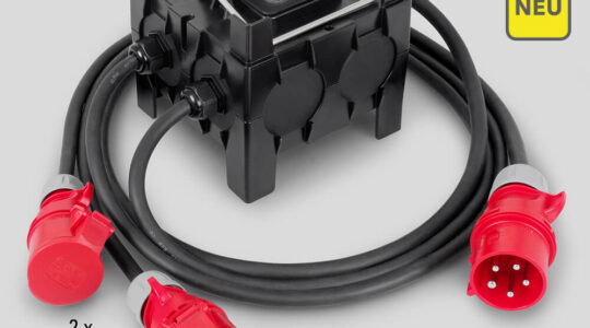NEW PV30 Mobile Power Distributor: A plug-and-play power distribution solution for 3-phase 16 A loads—exclusively from Trotec