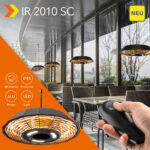 UUS disain infrapuna kütteseade IR 2010 SC: tänu integreeritud LED-valgustusele pakub see soojust ja valgust.