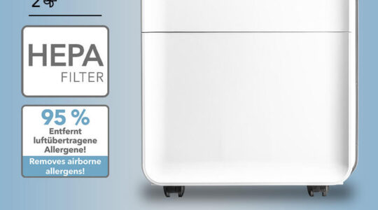 TTK 99 HEPA Dehumidifier and Air Purifier: 95% effective protection against mold, viruses, bacteria, and fine dust—now available again at Pro Air OÜ’s stores in Peetri and Jõhvi.