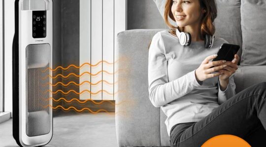 Keraamiline küttekeha TFC 21 E: kiirkütteseade jahedateks ja külmadeks päevadeks – energiasäästliku termostaadi juhtimise ja kahe kütteastmega kuni 2000 W