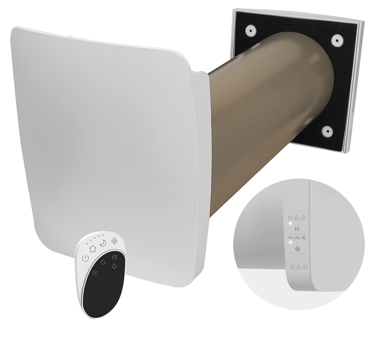 Lokaalne-soojustagastusega-ventilatsiooniseade-Ideal-Clima-Kers Rekuperaator Ideal Clima Kers