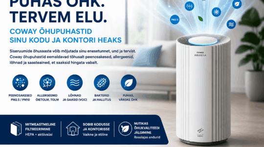 Kuidas valida õhupuhastajat ja miks eelistada COWAY Airmega seeriat?