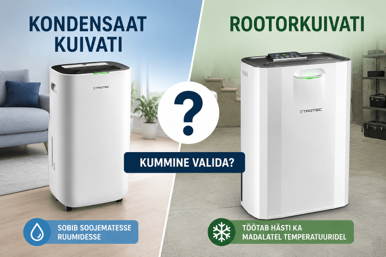 Kas valida kondensaatkuivati või rootorkuivati?