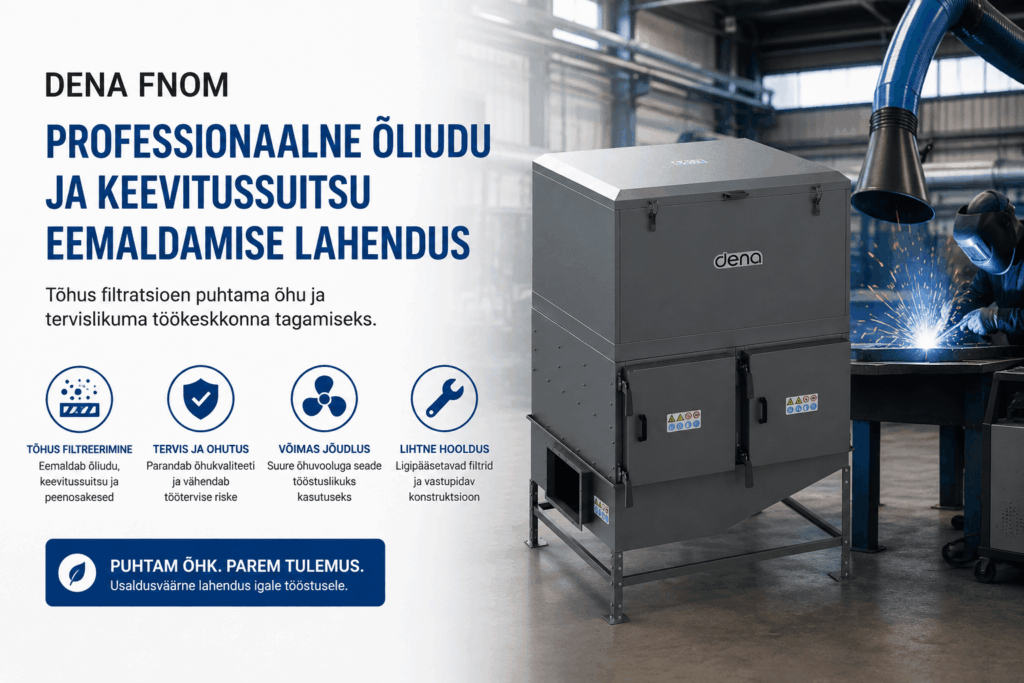 DENA FNOM – professionaalne õliudu ja keevitussuitsu eemaldamise lahendus tööstusele