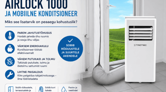 AirLock 1000 ja mobiilne konditsioneer – miks see lisatarvik on peaaegu kohustuslik?