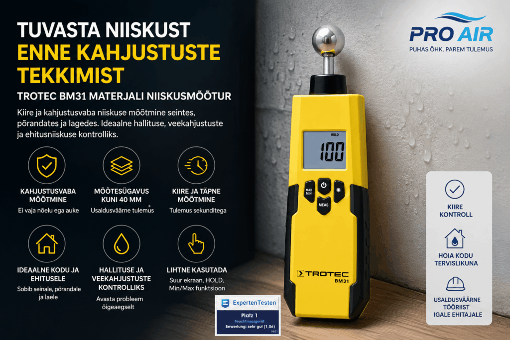 Trotec BM31 Material Moisture Meter – A Fast and Non-Destructive Way to Detect Moisture
