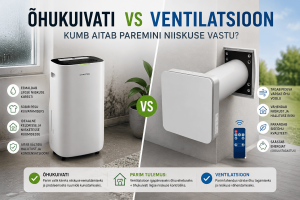Õhukuivati vs ventilatsioon – kumb aitab paremini niiskuse vastu?