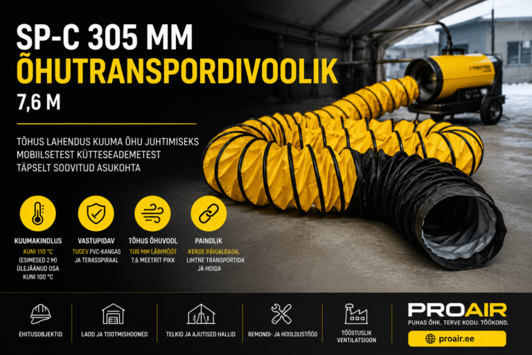 SP-C õhutranspordivoolik 305 mm
