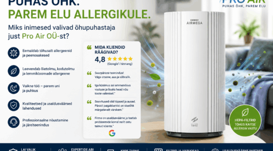 Miks inimesed valivad allergikule õhupuhastaja just Pro Air OÜ-st?