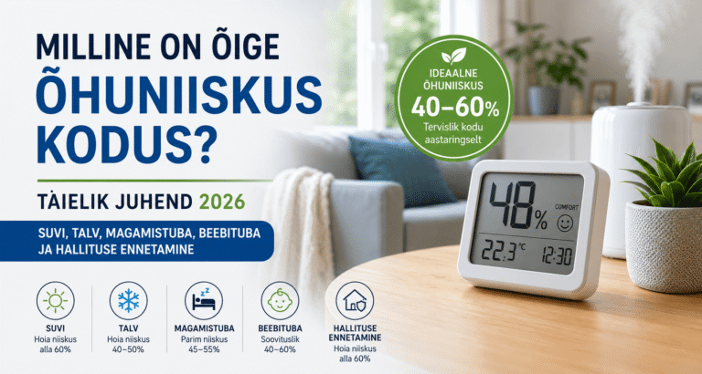 Milline on õige õhuniiskus eluruumis