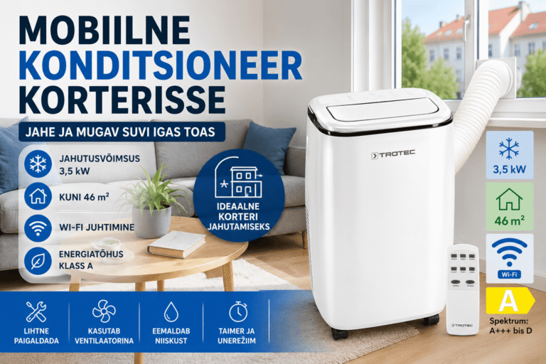 Mobiilne konditsioneer korterisse – kuidas valida õige seade?