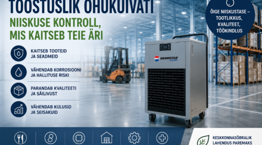 Tööstuslik õhukuivati – miks on niiskuse kontroll tööstuses kriitilise tähtsusega?