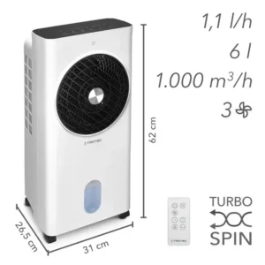 Õhujahuti, õhujahuti, niisutaja, ventilaatorjahuti PAE 31 kuni 1000m3/h