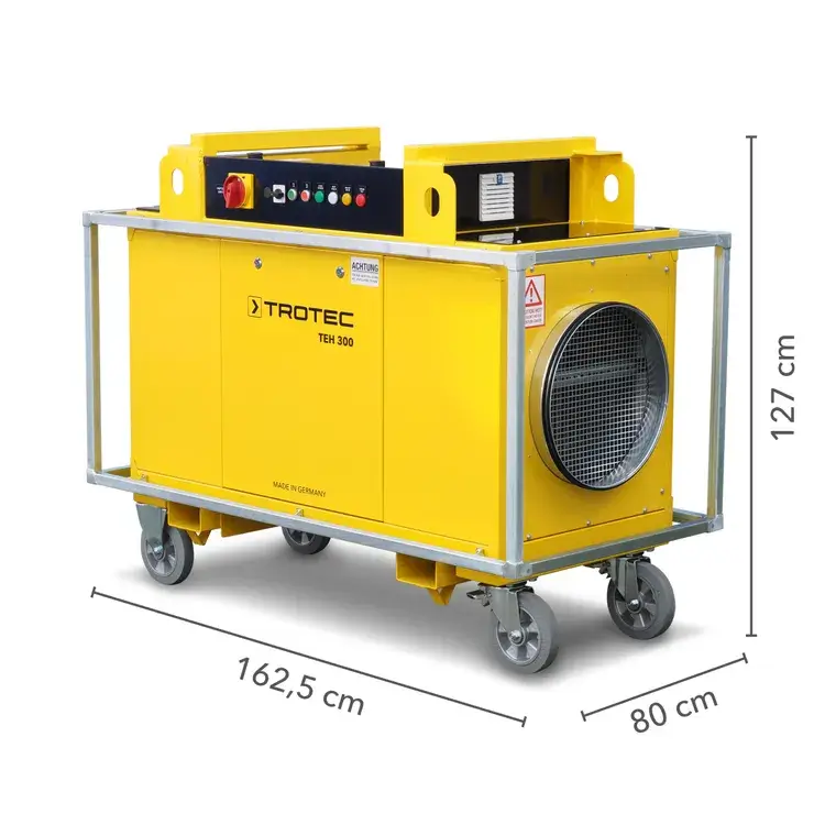 Tööstuslik mobiilne TEH 300 elektripuhur 80kW - Pilt 6