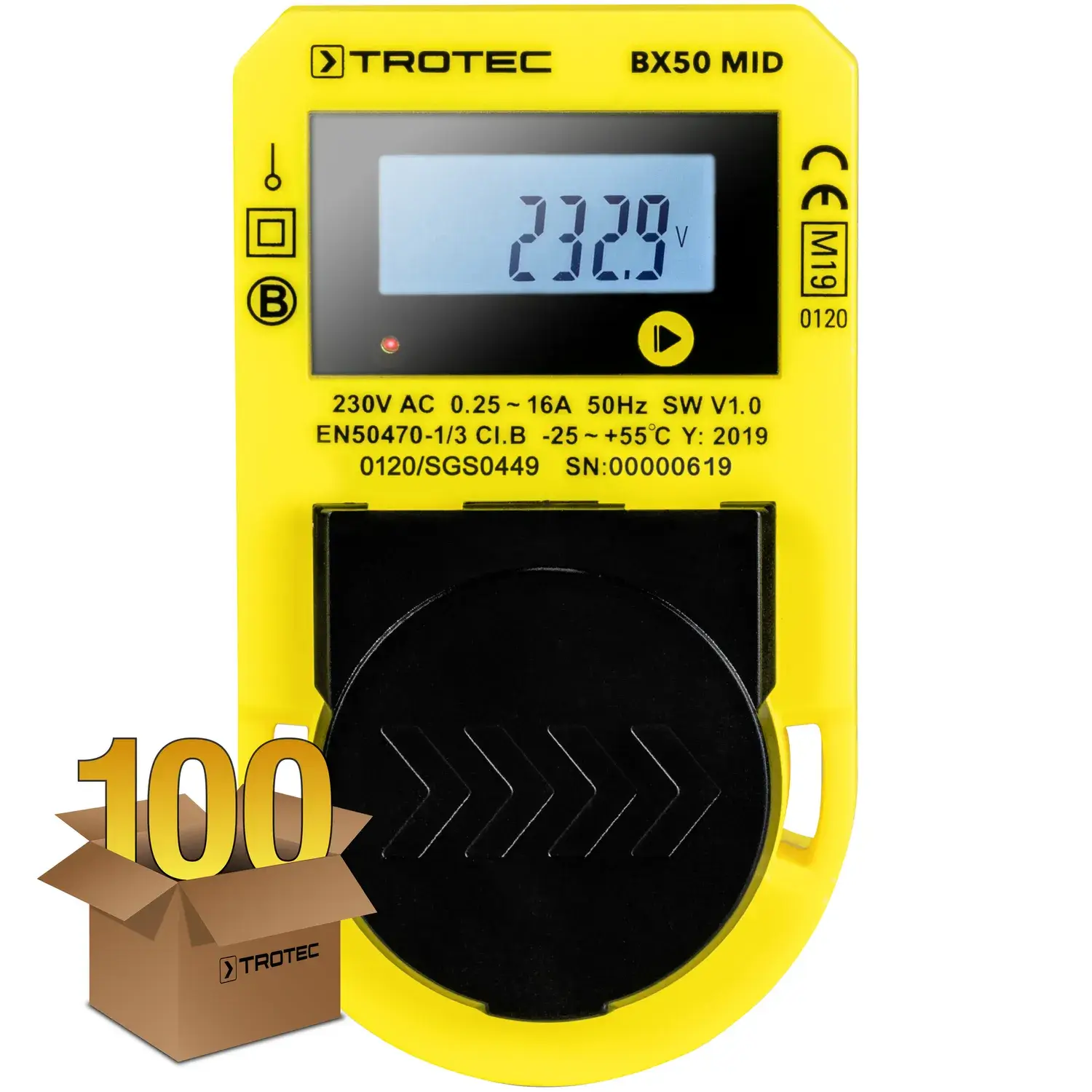 Energiakulumõõtur BX50 MID, pakis 100 tk
