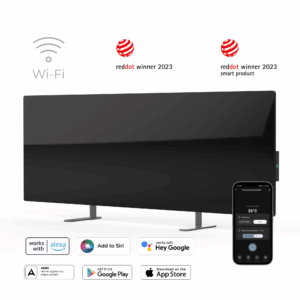 Infrapuna kütteseade AENO Premium Eco Smart Heater must/valge