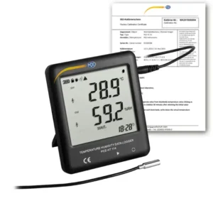 Termo-/hügromeeter PCE-HT 114-ICA koos ISO kalibreerimissertifikaadiga