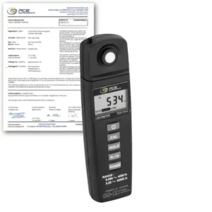 Lux-meeter PCE-170 A-ICA sh. ISO kalibreerimissertifikaat