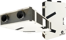 Aerauliqa QR120P-I/QR120P-W Heat Recovery Ventilation Unit, 102 m³/h, with filter