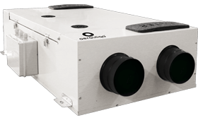 Aerauliqa QR180A Heat Recovery Ventilation Unit, up to 177 m³/h, with filter
