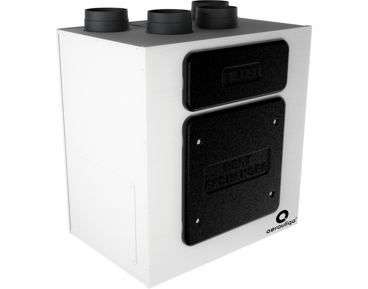 SOOJUSTAGASTUSEGA VENTILATSIOONISEADE AERAULIQA QR400A kuni 363 m³/h, filter