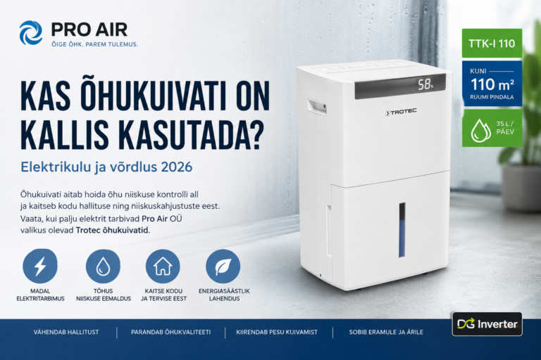 Kas õhukuivati on kallis kasutada? Tegelik elektrikulu 2026