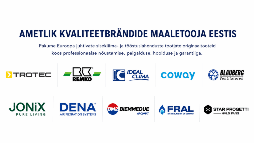 Pro AIr OÜ - ametlik seadmete maaletooja