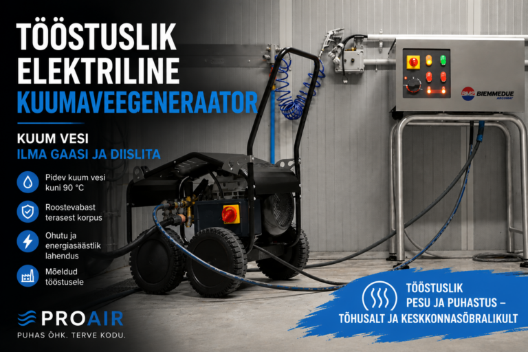 Tööstuslik elektriline kuumaveegeneraator – kuum vesi ilma gaasi ja diislita