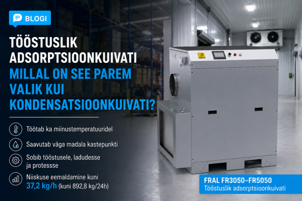 Tööstuslik adsorptsioonkuivati – millal on see parem valik kui kondensatsioonkuivati?