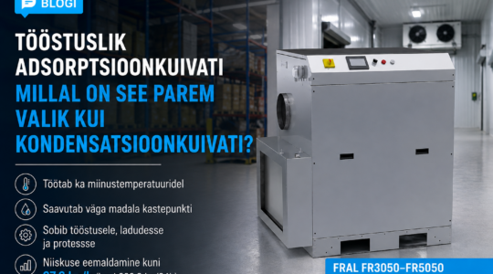 Tööstuslik adsorptsioonkuivati – millal on see parem valik kui kondensatsioonkuivati?