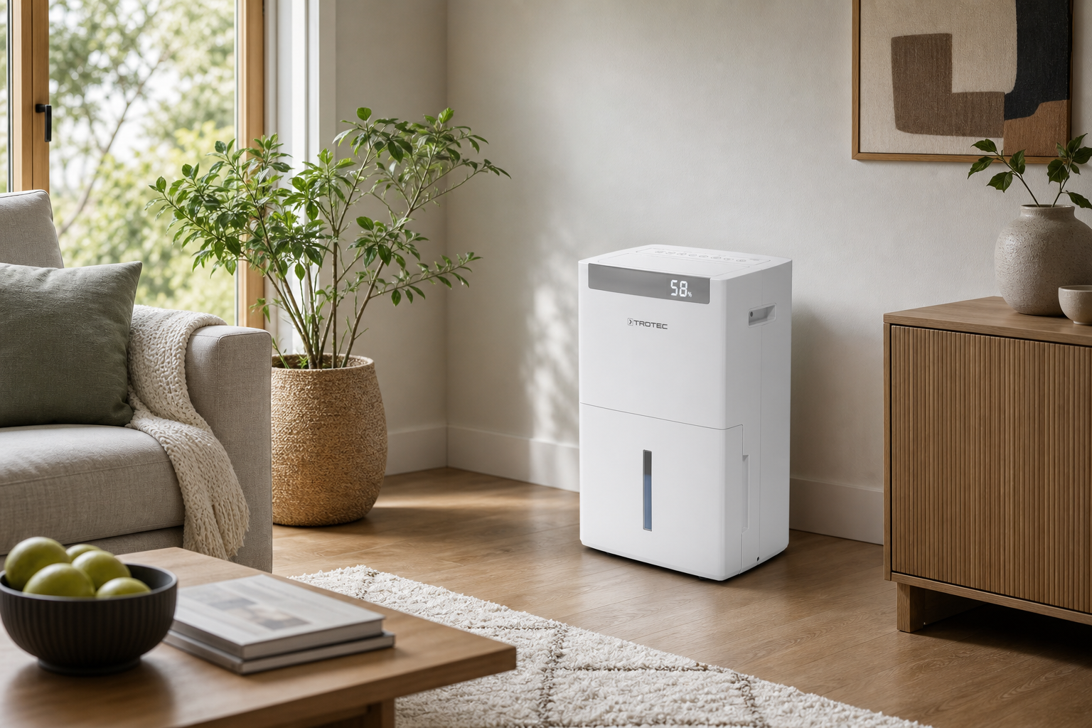Dehumidifier in a modern home