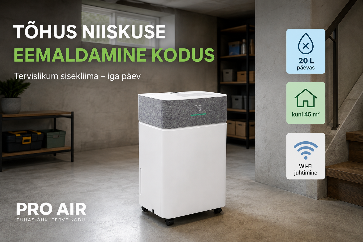 Õhukuivati keldrisse – milline valida ja kuidas saada niiskus kontrolli alla? Niiske kelder on Eestis sage probleem. Jahe temperatuur, maapinnast tulev niiskus,