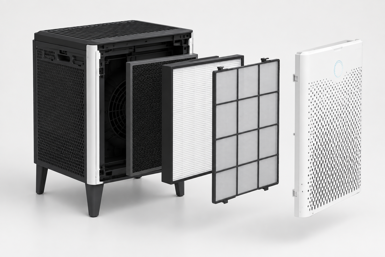 Multi-stage air purifier filtration system