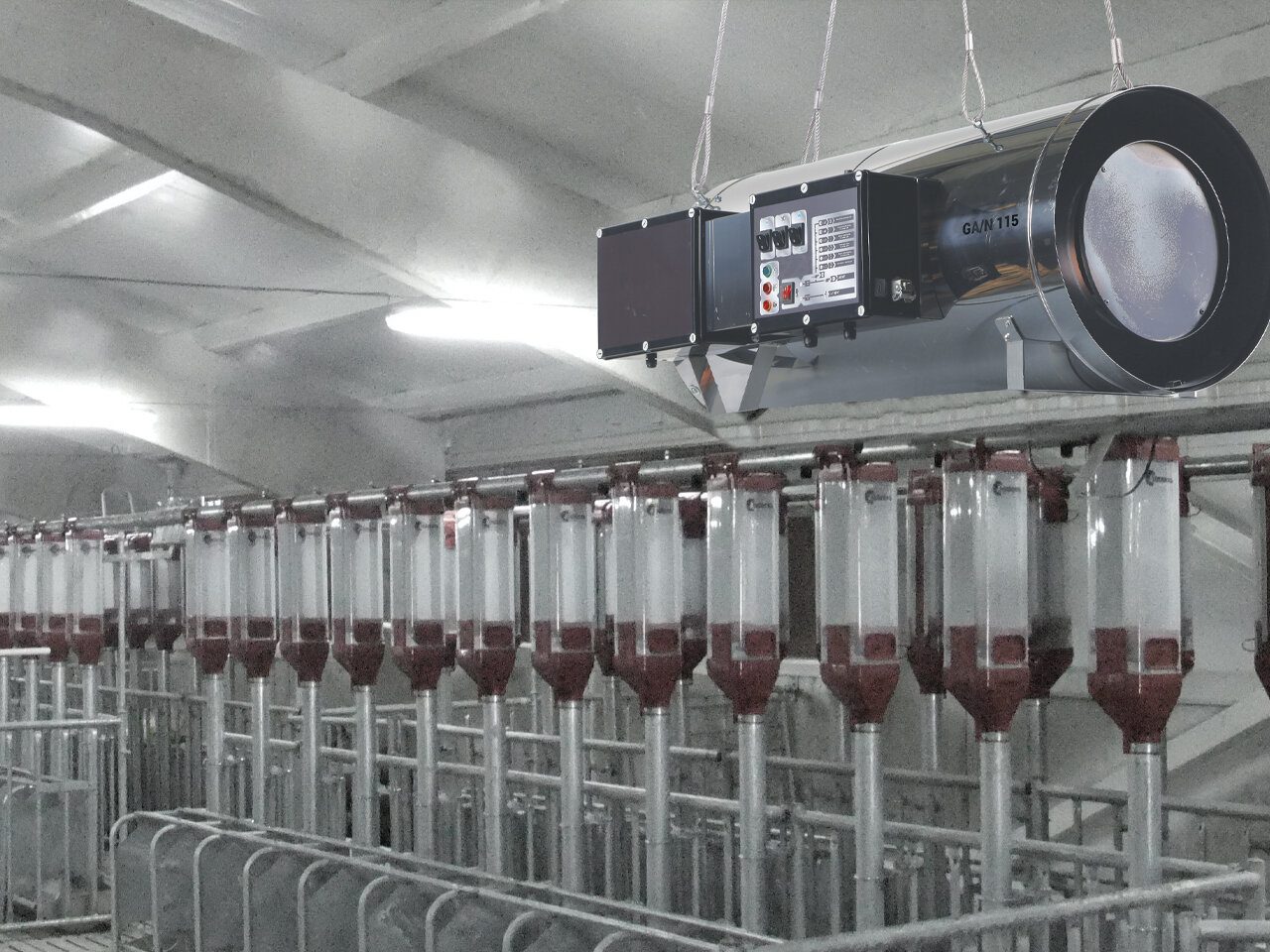 Biemmedue Arcotherm GA/N 115 C suspended low pressure gas direct fired space heaters - Image 7