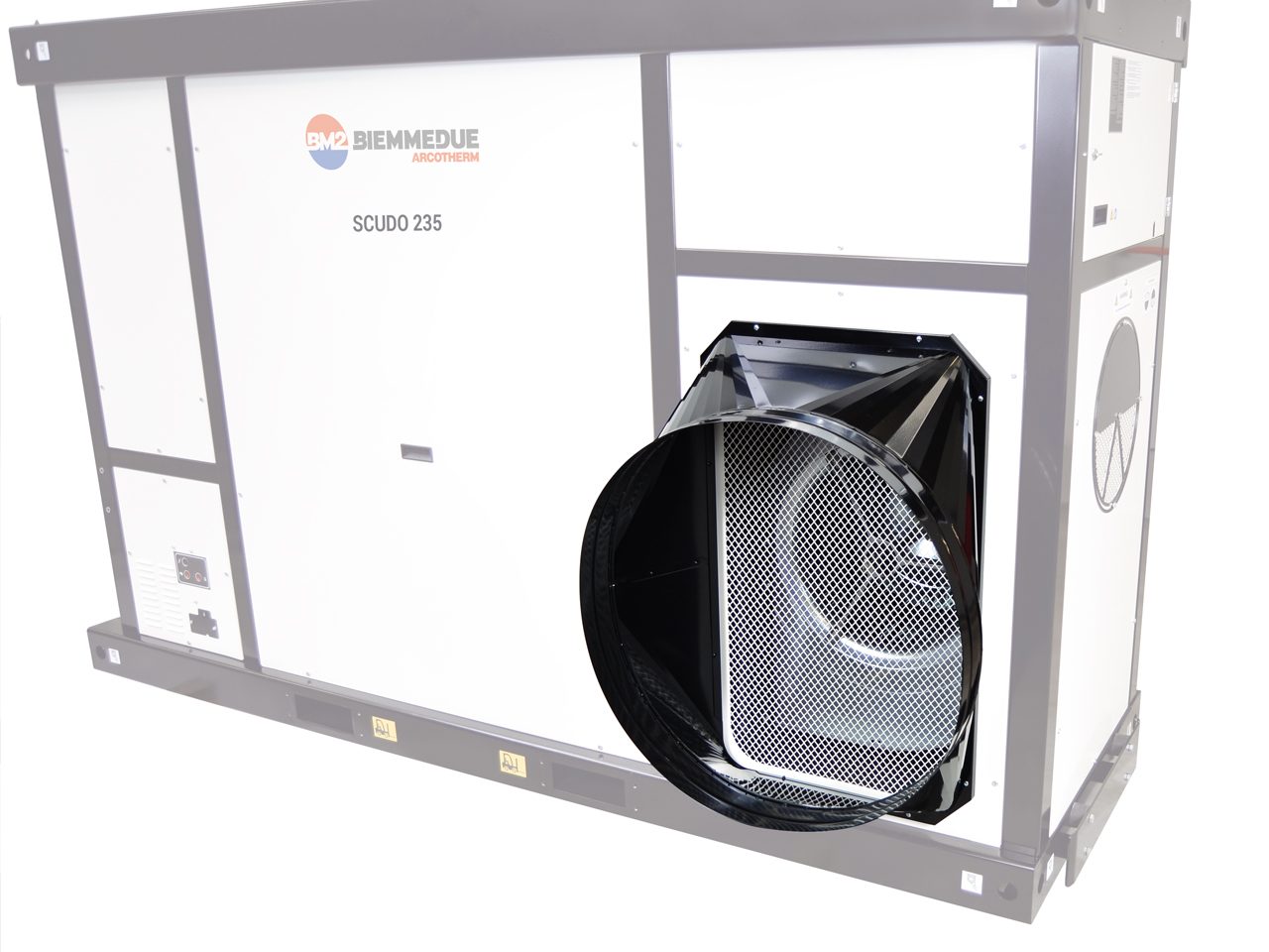 Biemmedue Arcotherm Scudo 235T base framed indirect combustion space heaters with centrifugal fan - Image 8