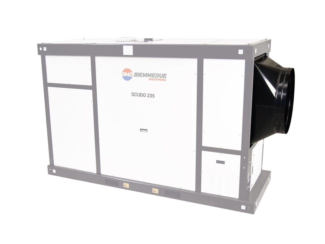 Biemmedue Arcotherm Scudo 235T base framed indirect combustion space heaters with centrifugal fan - Image 9