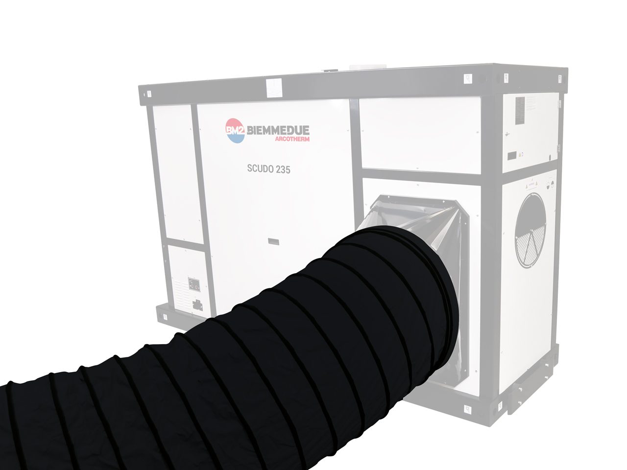 Biemmedue Arcotherm Scudo 235T base framed indirect combustion space heaters with centrifugal fan - Image 5