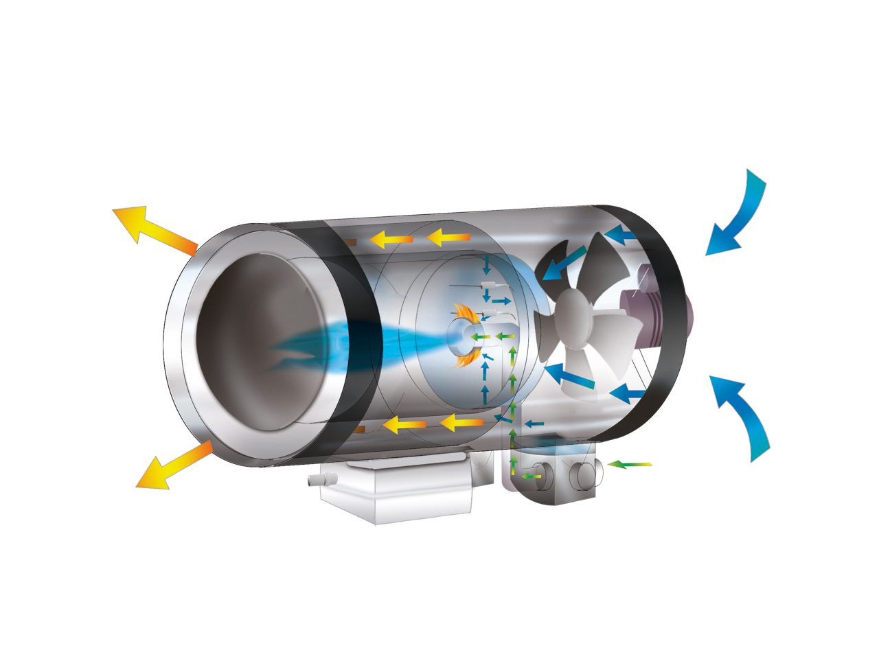 Biemmedue Arcotherm GA/N 115 C suspended low pressure gas direct fired space heaters - Image 3