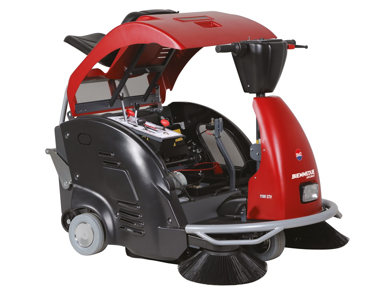 Biemmedue Arcomat Dusty 1100 STH ride on combustion engine motorised vacuum sweepers - Image 3