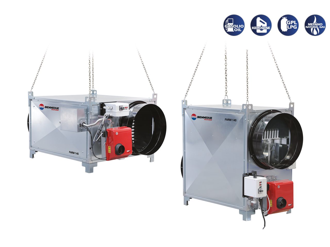 Biemmedue Arcotherm FARM 235M heavy duty suspended space heaters