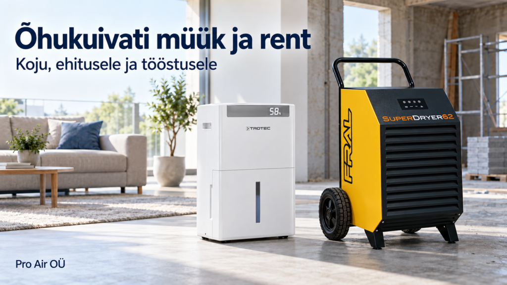 Õhukuivati müük ja rent Eestis – kuidas leida sobiv lahendus?