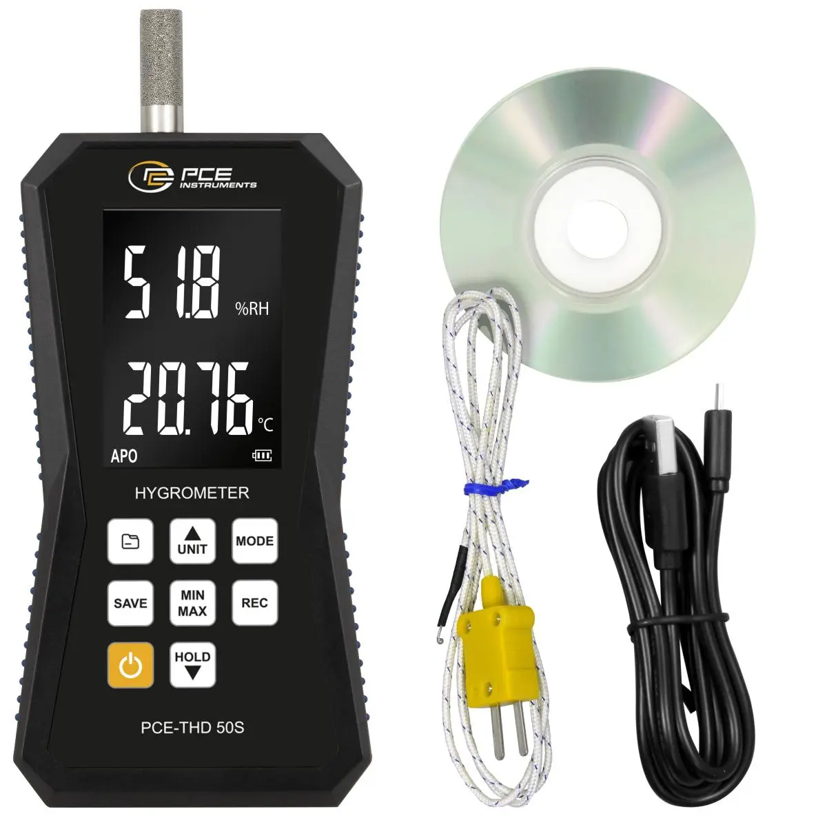 PCE Instruments PCE-THD 50S temperatuuri- ja niiskusandmeloger