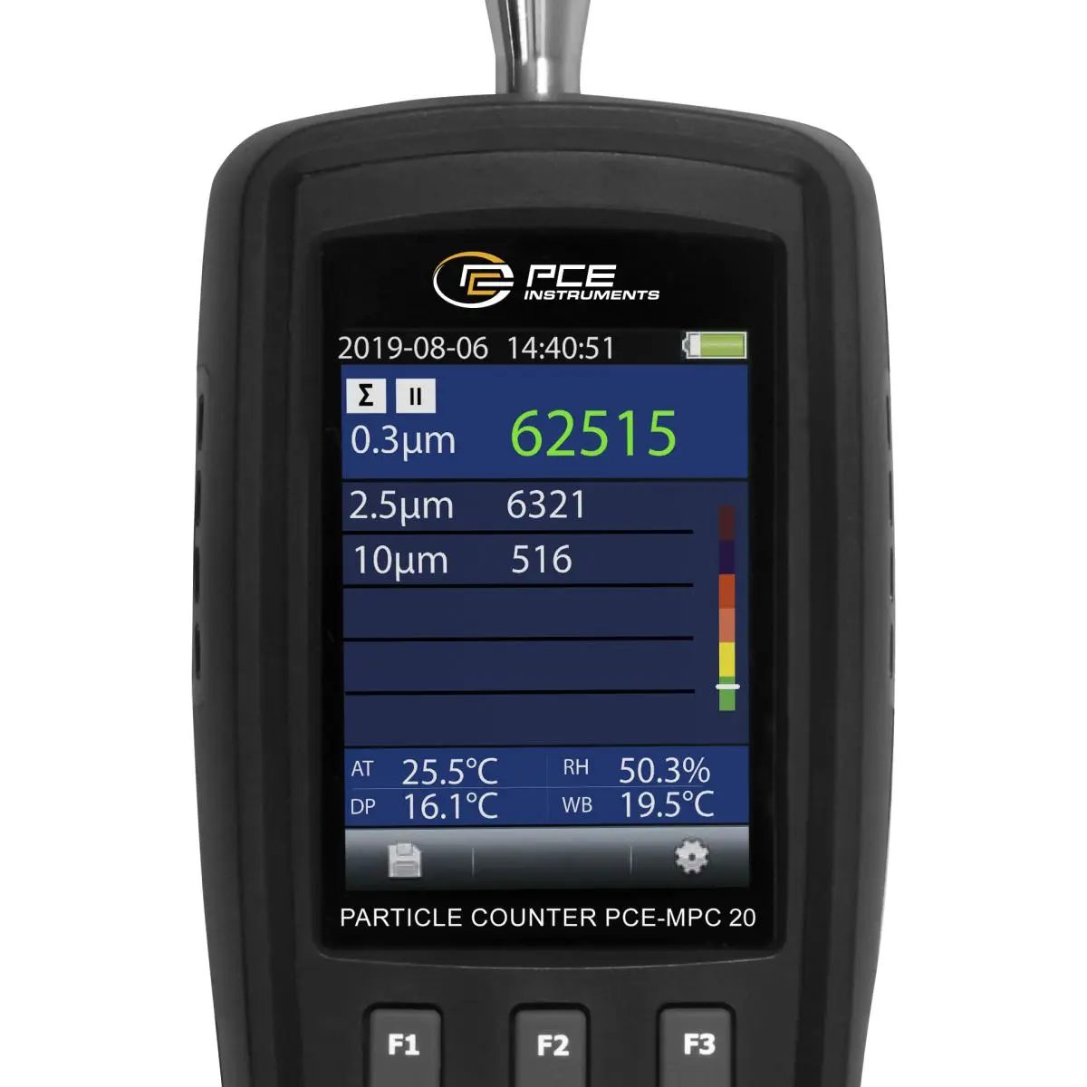PCE Instruments PCE-MPC 20 airborne particle-counting hygiene meter - Image 4