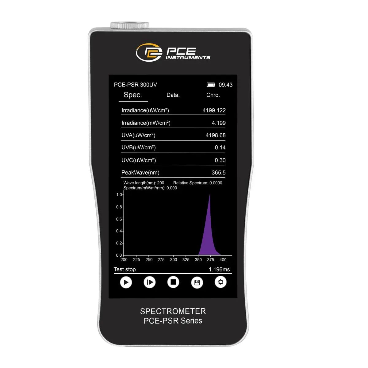 PCE Instruments PCE-PSR 300UV uv meter / uv tester
