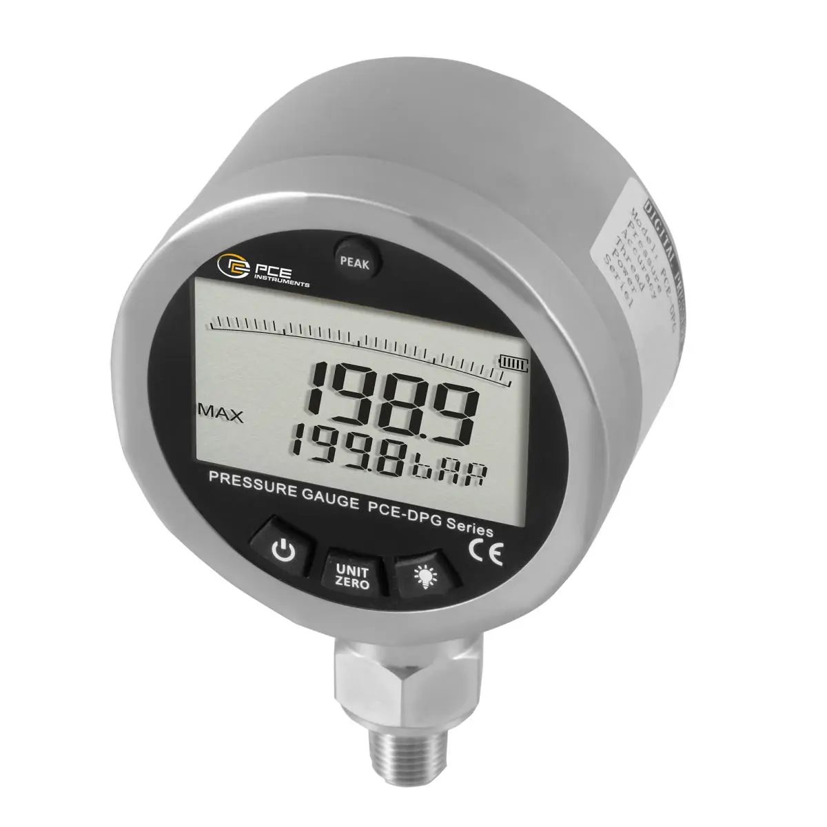 PCE Instruments PCE-DPG 200 pressure meter - Image 3