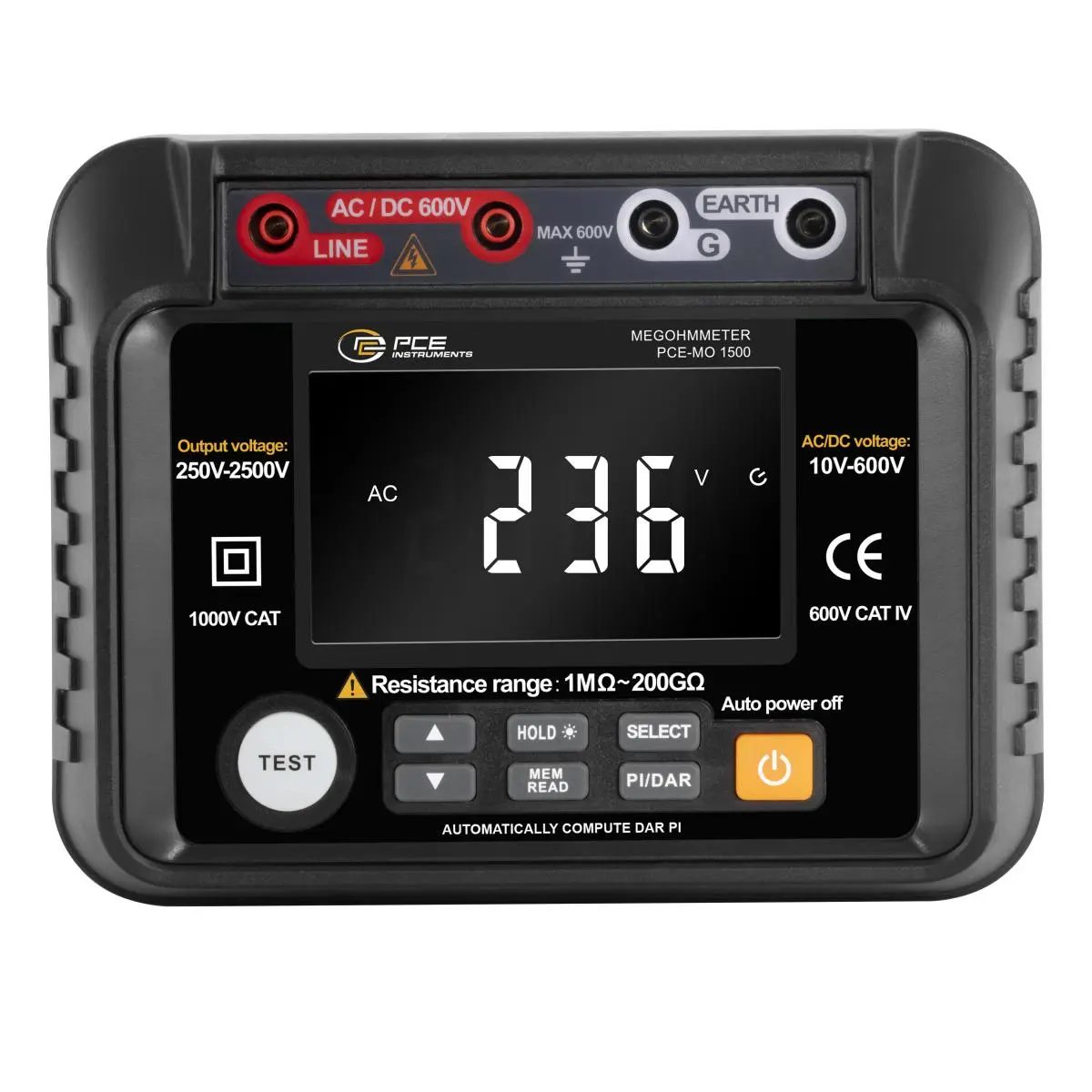 PCE Instruments PCE-MO 1500 insulation tester / insulation meter - Image 2