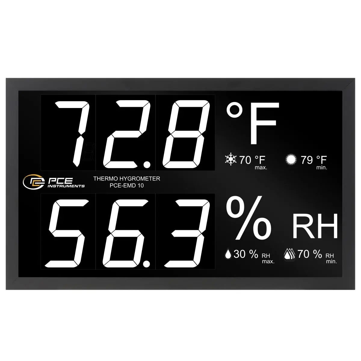 PCE Instruments PCE-EMD 10 temperatuuri- ja niiskusmõõtur - Pilt 2